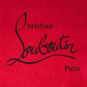 👠 Christian Louboutin Iconic Red Signature Dust Bag